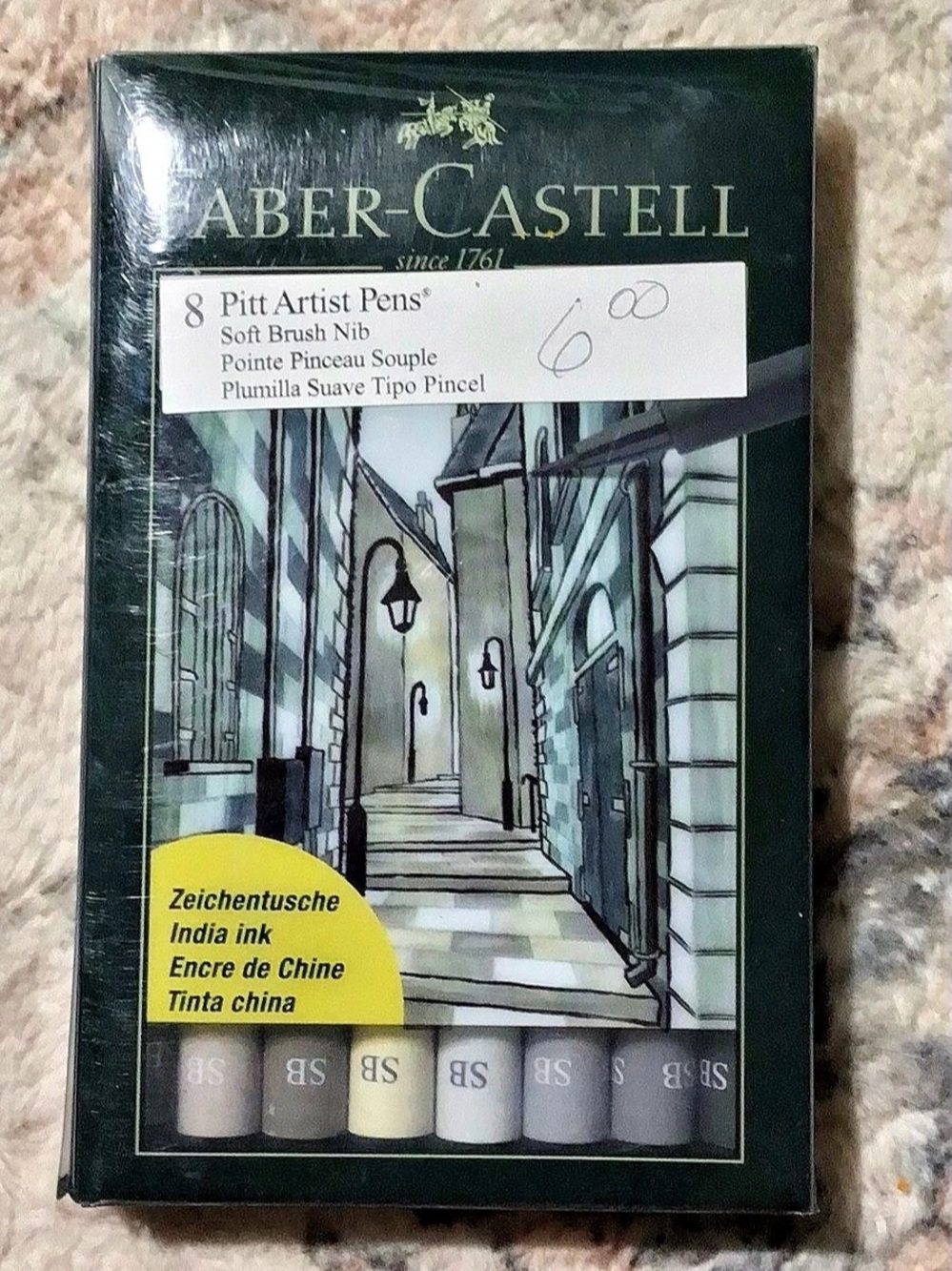 Faber-Castell Pitt Artist Pen 8-Pack Black Brush Pens